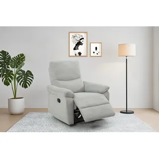 Home Affaire Relaxsessel ODILON Struktur-Bezug 92 x 91 x 0 cm Grau elektrisch
