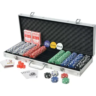 vidaXL Poker Set mit 500 Chips Aluminium