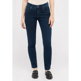 5-Pocket-Jeans ANGELS "CICI", Damen, Gr. 38, Länge 32, blau (schwarz indigo), Denim/Jeans, Obermaterial: 92% Baumwolle, 8% Elasthan, slim fit, Jeans 5-Pocket-Jeans, aus sportivem Denim