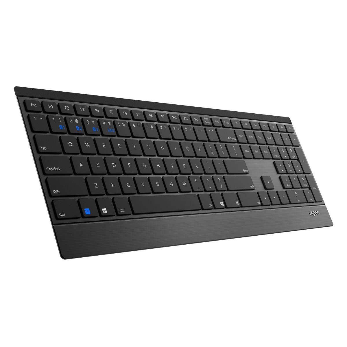 Bild von E9500M Multi-mode Wireless Keyboard schwarz, USB/Bluetooth, DE (18748)