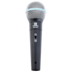 Bild von DM-58-B Vocal Mikrofon mit Schalter (Für Sprache, Gesang und Instrumente, Richtcharakteristik: Superniere, Frequenzgang: 70-16.000 Hz, inkl. Tasche, Klemme, Reduziergewinde)