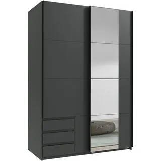 WIMEX Schwebetürenschrank Emden 135 x 198 x 64 cm Grau