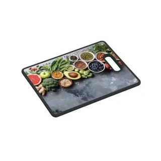 KESPER Schneid- Servierbrett 30832 & Maße: (B x L x H) – 38 x 30 x 1,2 cm, Healthy Kitchen