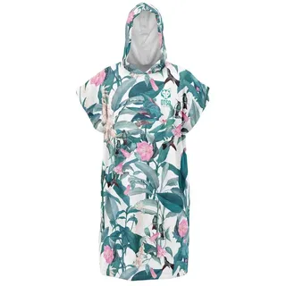 Otso Garden Junior Poncho - Green / Pink - One Size