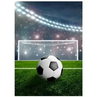 BrandMac Fußball Fleecedecke Schmusedecke Kuscheldecke 100 x 140 cm