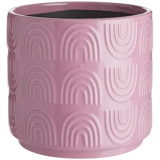 Butlers Blumenübertopf Rainbow , Pink , Keramik , 14x13x14 cm , Dekoration, Blumen & Blumentöpfe, Übertöpfe