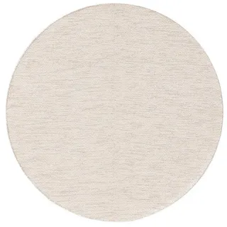 benuta Baumwollteppich Ron ø 200 cm rund - Handwebteppich aus 100% für Fußbodenheizung geeignet, Teppiche Böden, Teppiche, Naturteppiche