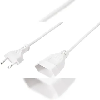 Sygonix SY-5044232 Strom Verlängerungskabel Weiß 0.20 m