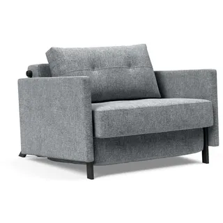 Innovation Living Schlafsessel Cubed 90 mit Armlehnen Stoff Grau Granit
