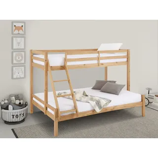 OTTO home Etagenbett Alpi 140 x 208 cm Kiefer massiv beige