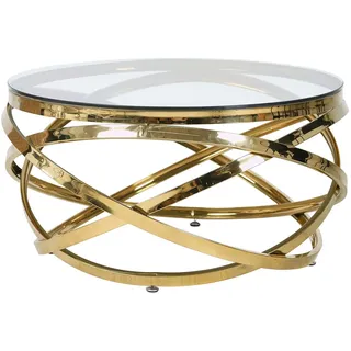 SalesFever Couchtisch gold Edelstahl 80 x 42 x 80 cm