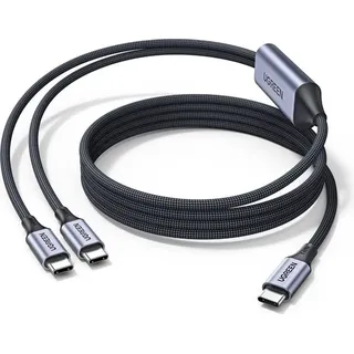 Cable USB-C a USB-C 2 en 1 Ugreen de 140 W y 2 m