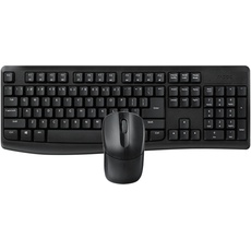 Rapoo | Kabellose Maus und Tastatur X1800Pro (Bluetooth Tastatur und Tastatur, spritzwassergeschützt, langlebige Batterie, Univer) schwarz