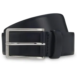 Boss Ledergürtel Erman-L Sz35 Leather Belt aus echtem Rindsleder blau W105