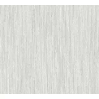 ascreation A.S. Création Vliestapete Attractive 2, Streifentapete, weiß, hellgrau 387561, grau