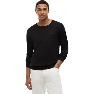 Tommy Hilfiger Essential Cotton Crew Neck aus Baumwolle, schwarz, Black 3XL