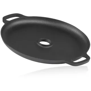 BBQ-Toro Grillplatte Ø 34,5 cm Gusseisen schwarz