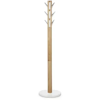 Umbra Garderobenständer Flapper 40 x 168 x 40 cm Weiß/Natur