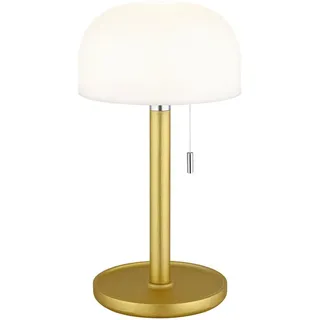 Globo Akku-Tischleuchte , Opal , Kunststoff , Bambus , G , 28 cm , Ce , Stufenschalter, Farben fixierbar, Zugschalter, Farbtemperaturwechsler , Lampen & Leuchten, Innenbeleuchtung, Tischlampen, Akku-Tischlampen