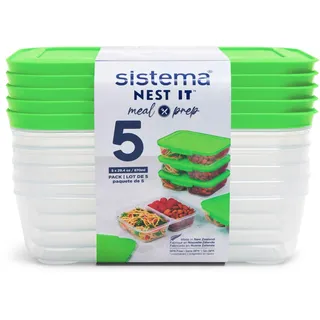 Sistema Meal Prep 5 Pack - 870 ml