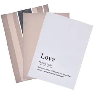 Novel Geschirrtuch-Set , Multicolor , Textil , 3-teilig , Abstraktes , 50x70 cm , Heimtextilien, Geschirrtücher & Schürzen, Geschirrtücher