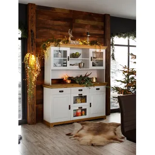 Home affaire Buffet »Rügen« FSC® zertifiziertes Massivholz, im Landhausstil, weiß