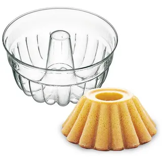 Riess Kelomat Gugelhupfform aus Simax Borosilikatglas in der Farbe Transparent, Maße: 21cm x 21cm x 10,2cm, 3719-115