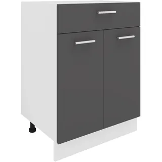 VCM Unterschrank Anthrazit 60 x 46 x 82 cm Grau