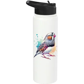 Zebra Finch Zebrafink Stainless Steel Insulated Water Bottle