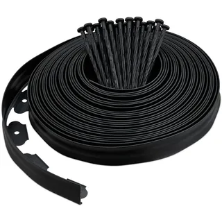 Relaxdays Rasenkante 20 m schwarz