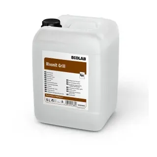 ECOLAB Rivonit Grill Grillreiniger, Löst selbst hartnäckige Verkrustungen von kalten und warmen Oberflächen, 5 l - Kanister