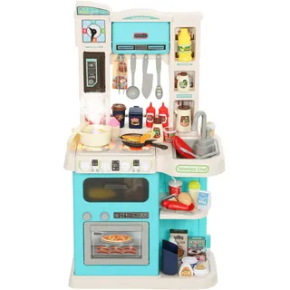 Aiyaplay Kinderküche Spielküche mit Ofen Spüle Licht-und Soundfunktion und Zubehör , Kunststoff , 24x44.5 cm , unisex , Freizeit & Co, Gartenspielzeug