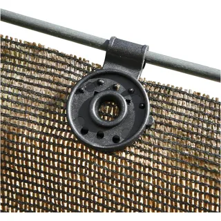 Noor Sichtschutz-Befestigungskit 10 St. grau Kunststoff