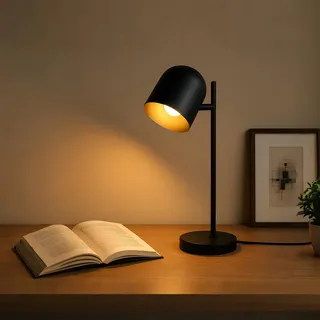 kowanie Tischlampe Schwarz/Gold