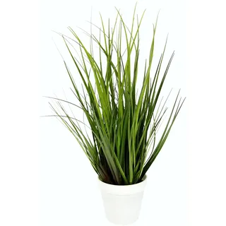 Künstlicher Grasbusch im Topf Kunstpflanze Dekogras Kunstgras Pflanze Ziergras Gras Grasbüschel Busch Deko Gräser Frühjahr Ufergras Schilf Hochzeitsdeko Grasbündel Grüpflanze Solitärgras Dekopflanze