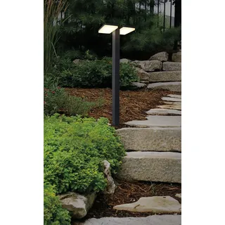 NÄVE LED Außensockelleuchte Aluminium 21x80x4 cm 1 Stk. grau