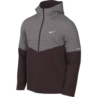 Nike Sphere Miler Wasserabweisende Therma-Fit Laufjacke Für Herren, Burgundy Crush/Reflective Silv, FZ1111-652, M