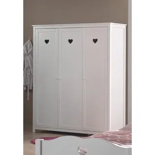 Vipack Kinderkleiderschrank Amori 159 x 190 x 57 cm Holzwerkstoff lackiert weiß