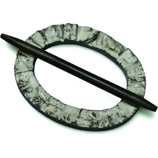 Gardinia Dekoring Oval Holz Wenge 12 cm x 9,5 cm