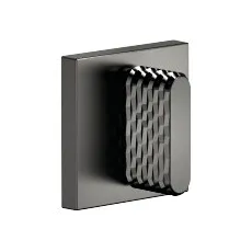 Dornbracht Unterputzventil, rechtsschließend 1/2", mit CASCADE-Struktur, Bausatz-Endmontage, 36627705, Farbe: Dark Platinum matt