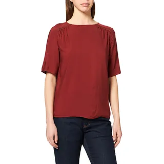 VERO MODA Damen VMBOCA 2/4 TOP GA VO T-Shirt, per Pack Braun (Madder Brown Madder Brown), 36 (Herstellergröße: S)