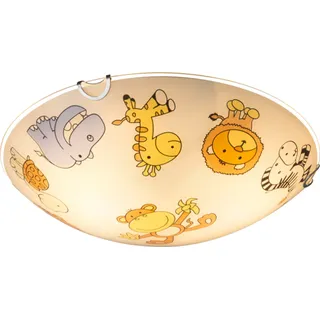 Deckenleuchte Kinderzimmer Deckenlampe Kinderlampe Kinderleuchte 40607 - Weiß, Orange, Gelb, Grau