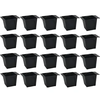 MC-Trend Paletten Blumenkästen - Pflanzkasten für Europalette - Balkonkasten Blumentopf aus Kunststoff Design Welle (anthrazit KLEIN 24x)