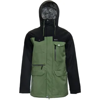 Atrip Herren Loon Lake Snowboardjacke Jacke, Oliv schwarz, L EU