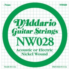 Bild NW028 Nickel-Einzelsaite für Gitarren 0,07 cm (0,028 Zoll)