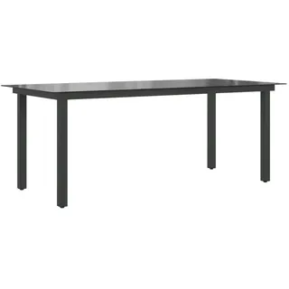 vidaXL Garten-Esstisch 190 x 90 x 74 cm schwarz 42789