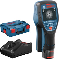 Bosch Professional System Ortungsgerät D-tect (1 Akku 12V, max. Ortungstiefe Kunststoffrohre/Holzunterkonstruktion/spannungsführende Leitungen/Eisenmetalle: 60/38/60/120/120 mm, L-Boxx)