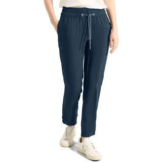 CECIL Damen B377935 Bequeme Loose Fit Hose, Dark Petrol Blue, S / 28L