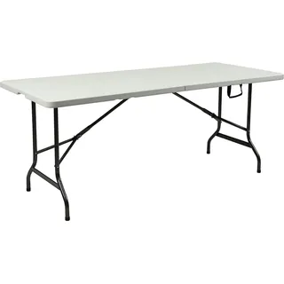 Tisch Gartentisch Klapptisch Klappbar Esstisch Campingtisch Koffertisch 180cm Wisam - Weiß