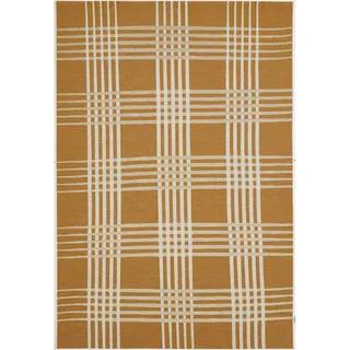 Ambia Garden Outdoorteppich , Weiß, Greige, Senfgelb , Textil , Graphik , rechteckig , 123x180 cm , Made in Europe , für Fußbodenheizung geeignet, in verschiedenen Größen erhältlich, wasserabweisend, schmutzabweisend, lichtunempfindlich, feuchtraumgeeignet, stuhlrollengeeignet, pflegeleicht, strapazierfähig, leicht zusammenrollbar , Teppiche und Böden, Teppiche, Outdoorteppiche